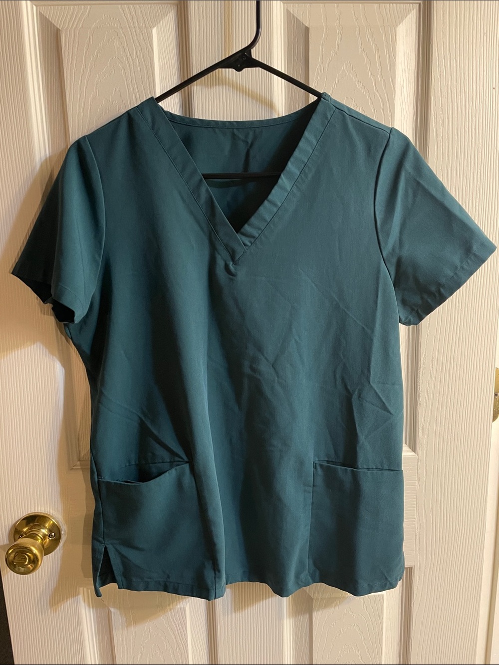 Mandala Scrub Set- Caribbean Blue Small Top Medium Bottom